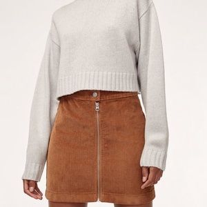 Wilfred corduroy tan skirt